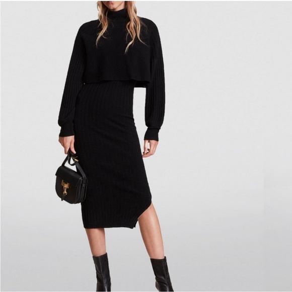 All Saints Dresses & Skirts - 🖤ALLSAINTS MARGOT WOOLBLEND 2-PIECE KNITTED DRESS🖤